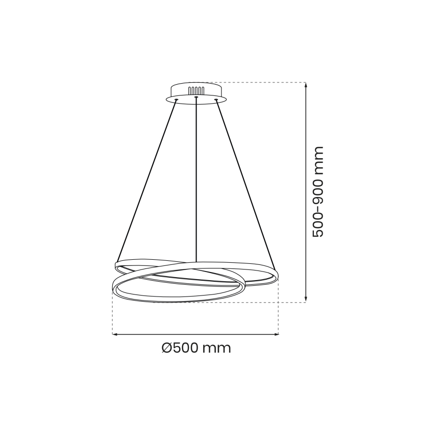 LED-Kronleuchter an Aufhängung LUCERO LED/48W/230V golden