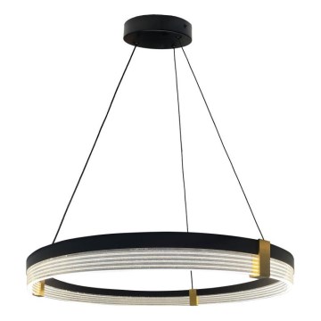 LED-Kronleuchter an Kabel TRIANGLE LED/40W/230V 3000/4000/6000K Ø 60 cm, schwarz