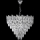 LED-Kronleuchter an Kette 11xE27/60W/230V + 7xLED/6W d 60 cm glänzendes Chrom