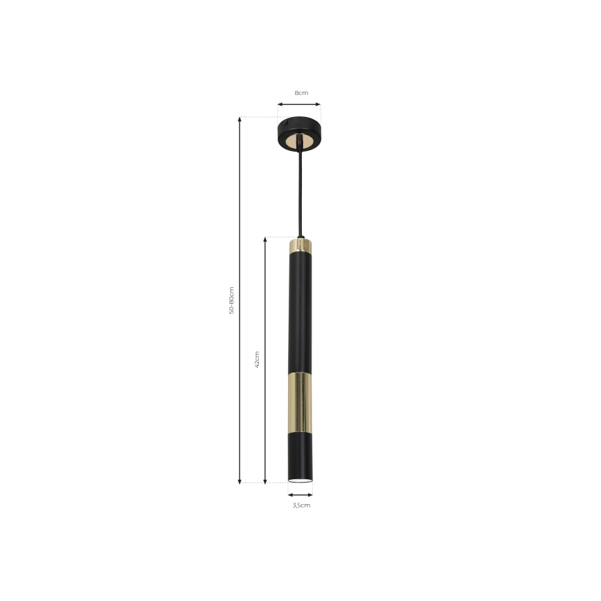 LED-Kronleuchter an Schnur DALLAS 1xGU10/3W/230V