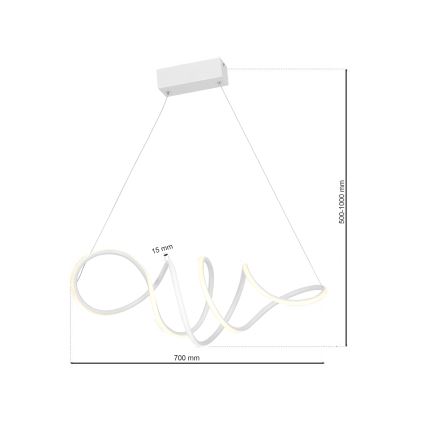 LED-Kronleuchter an Schnur LOCA LED/50W/230V