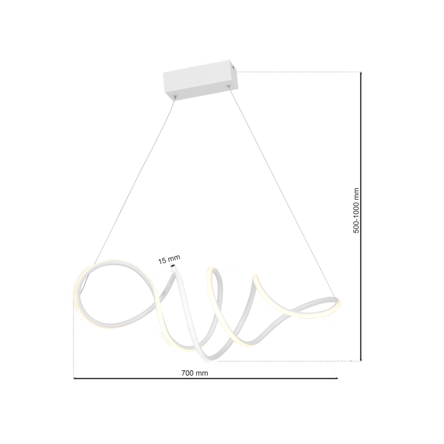 LED-Kronleuchter an Schnur LOCA LED/50W/230V