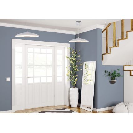 LED-Kronleuchter an Schnur LUND LED/10W/230V weiß