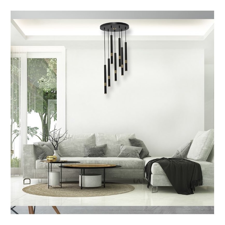 LED-Kronleuchter an Schnur MONZA 7xG9/7W/230V