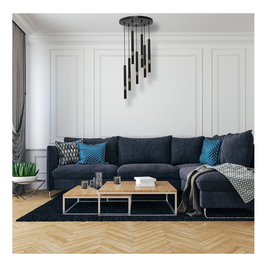 LED-Kronleuchter an Schnur MONZA 7xG9/7W/230V