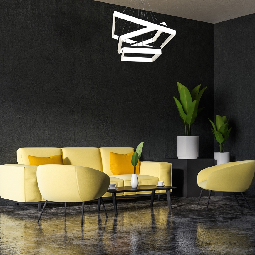 LED-Kronleuchter an Schnur NERO 3xLED/140W/230V