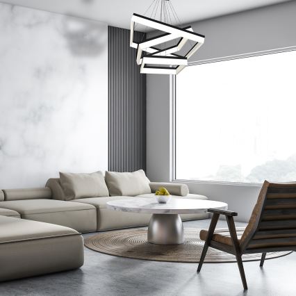 LED-Kronleuchter an Schnur NERO 3xLED/140W/230V