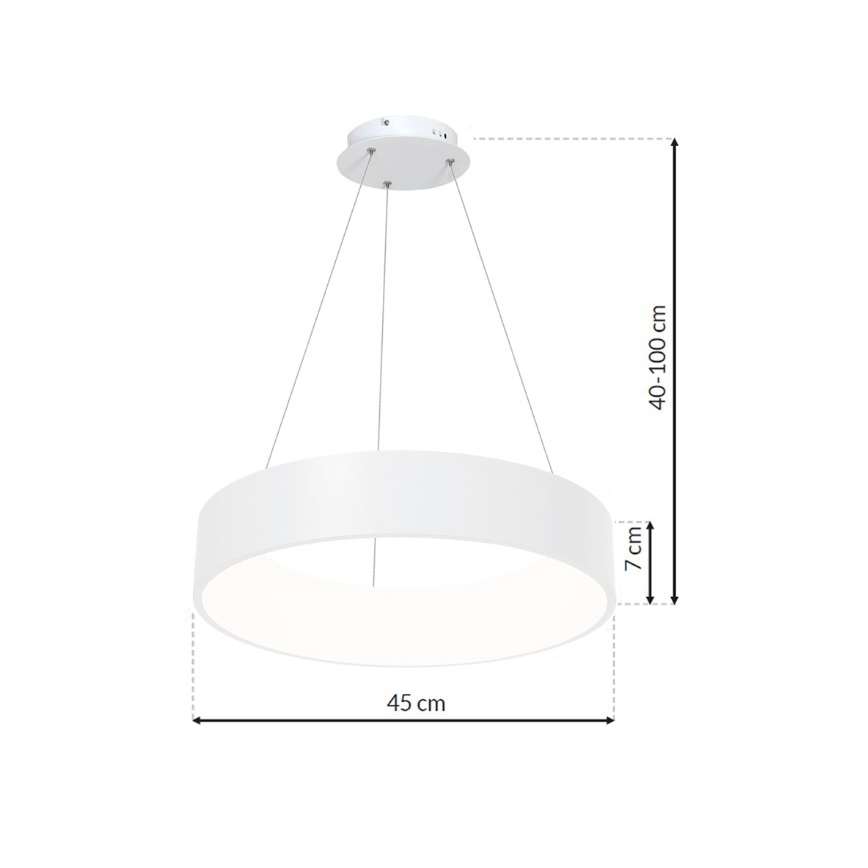 LED-Kronleuchter an Schnur OHIO LED/24W/230V