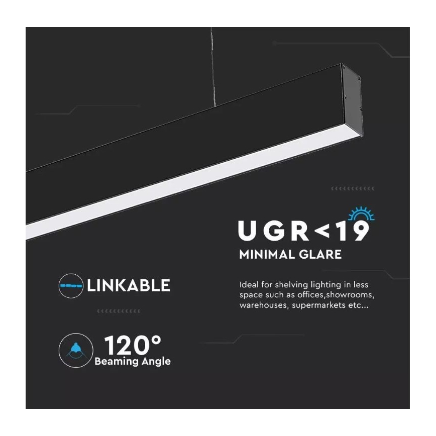 LED-Kronleuchter an Schnur SAMSUNG CHIP LED/40W/230V 3000K/4000K/6400K