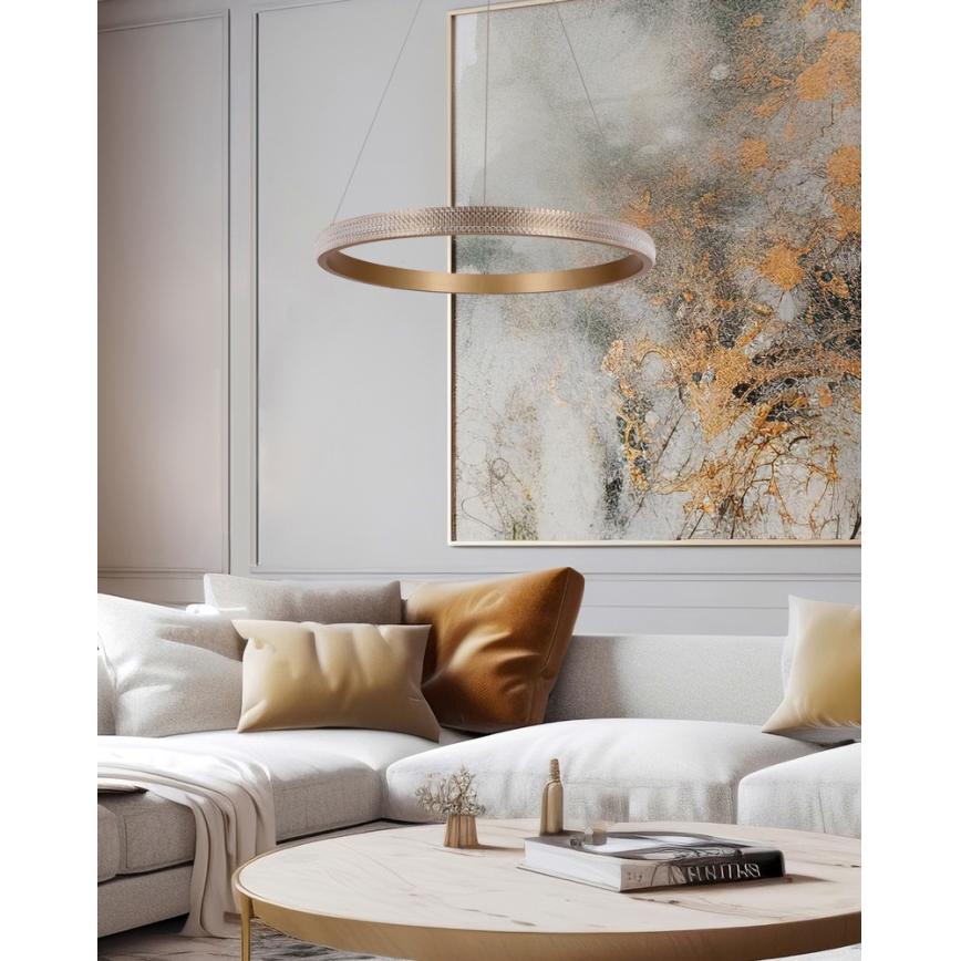 LED-Kronleuchter HASHIM LED/22W/230V d 40 cm kupfern