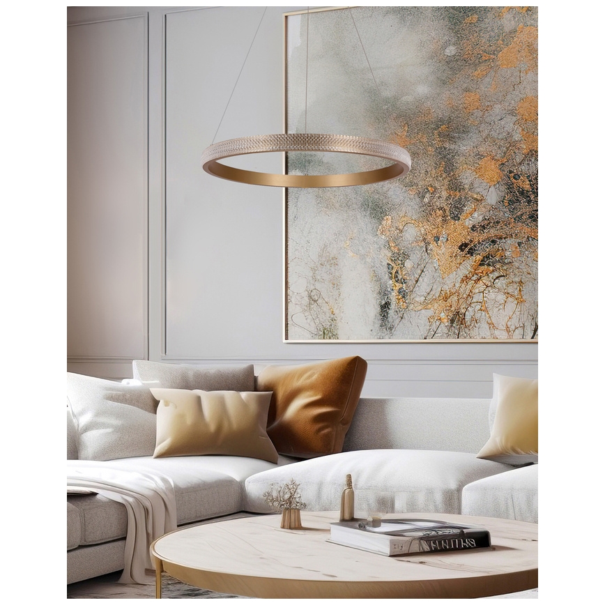 LED-Kronleuchter HASHIM LED/34W/230V d 60 cm kupfern