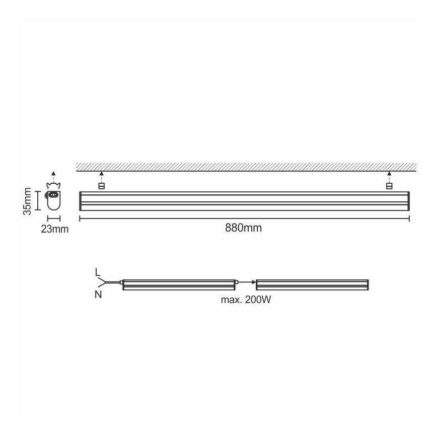 LED Küchenleuchte LED/12W/230V 4000K
