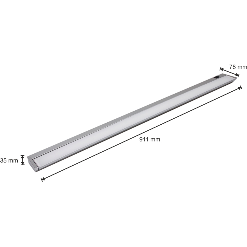 LED-Küchenunterbauleuchte LED/15W/230V silber