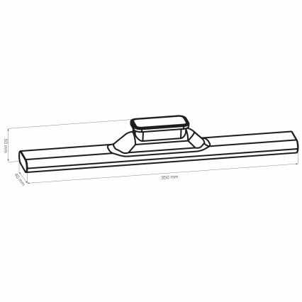 Magnetische LED-Küchenunterbauleuchte LED/2,5W/5V USB 2700/4000/6500K 1200 mAh 35 cm weiß