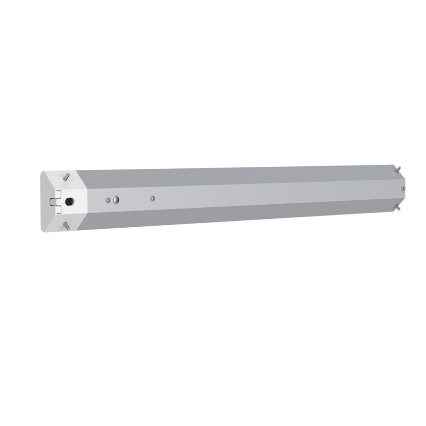 LED-Küchenunterbauleuchte mit Steckdosen und USB-Ports LED/18W/230V 4000K silbern