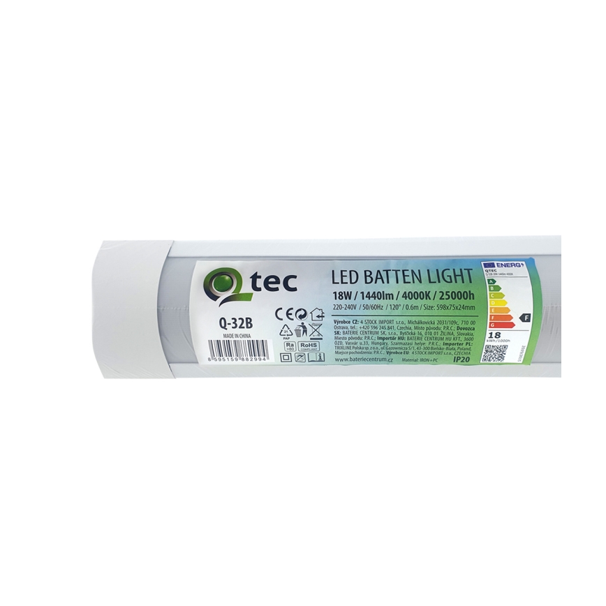 LED-Küchenunterbauleuchte QTEC LED/18W/230V 60 cm weiß