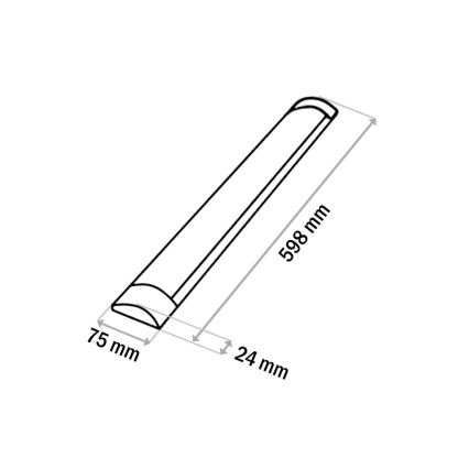 LED-Küchenunterbauleuchte QTEC LED/18W/230V 60 cm weiß