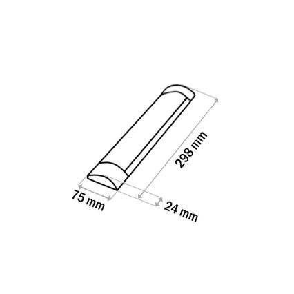 LED-Küchenunterbauleuchte QTEC LED/9W/230V 30 cm schwarz