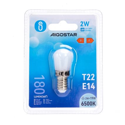 LED-Kühlschranklampe T22 E14/2W/230V 6500K - Aigostar