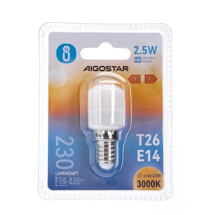 LED-Kühlschranklampe T26 E14/2,5W/230V 3000K - Aigostar