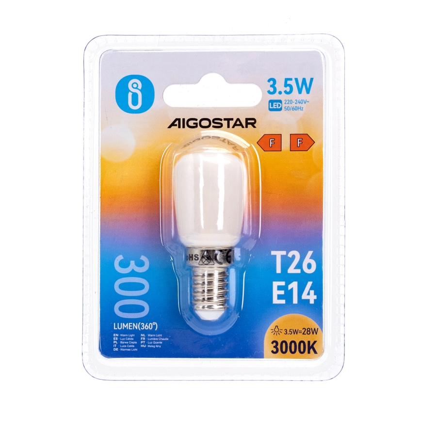 LED-Kühlschranklampe T26 E14/3,5W/230V 3000K - Aigostar