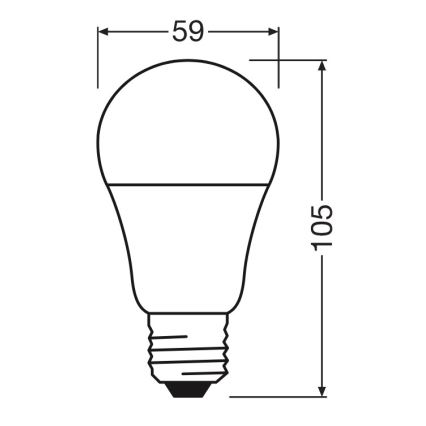 LED-Lampe A60 E27/8W/230V 6500K - Osram