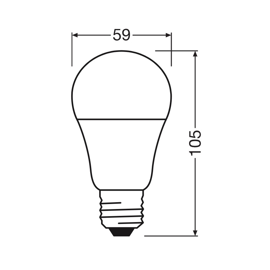 LED-Lampe A60 E27/8W/230V 6500K - Osram