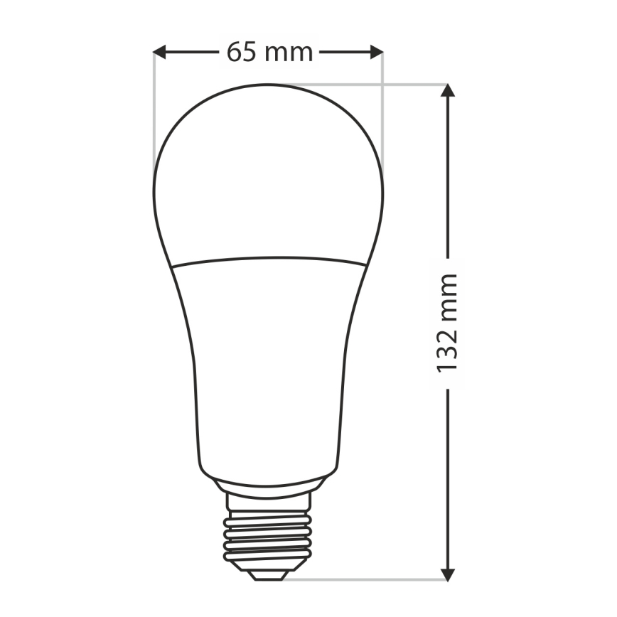 LED-Lampe A65 E27/18W/230V 4200K