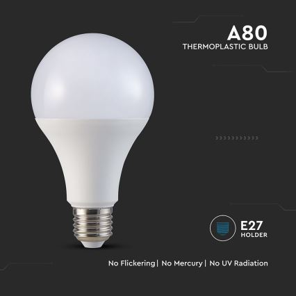 LED-Lampe A80 E27/20W/230V 3000K
