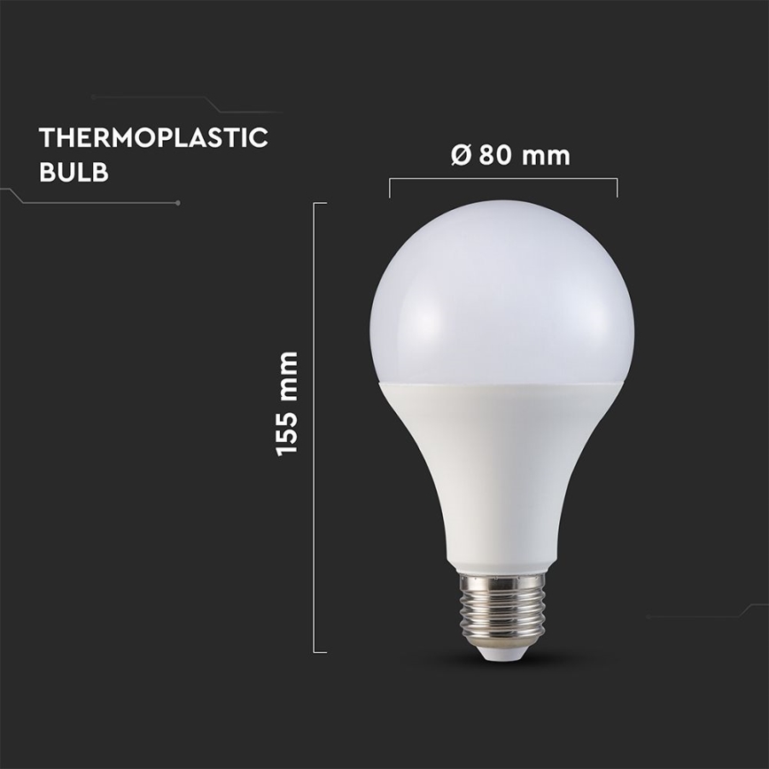 LED-Lampe A80 E27/20W/230V 3000K