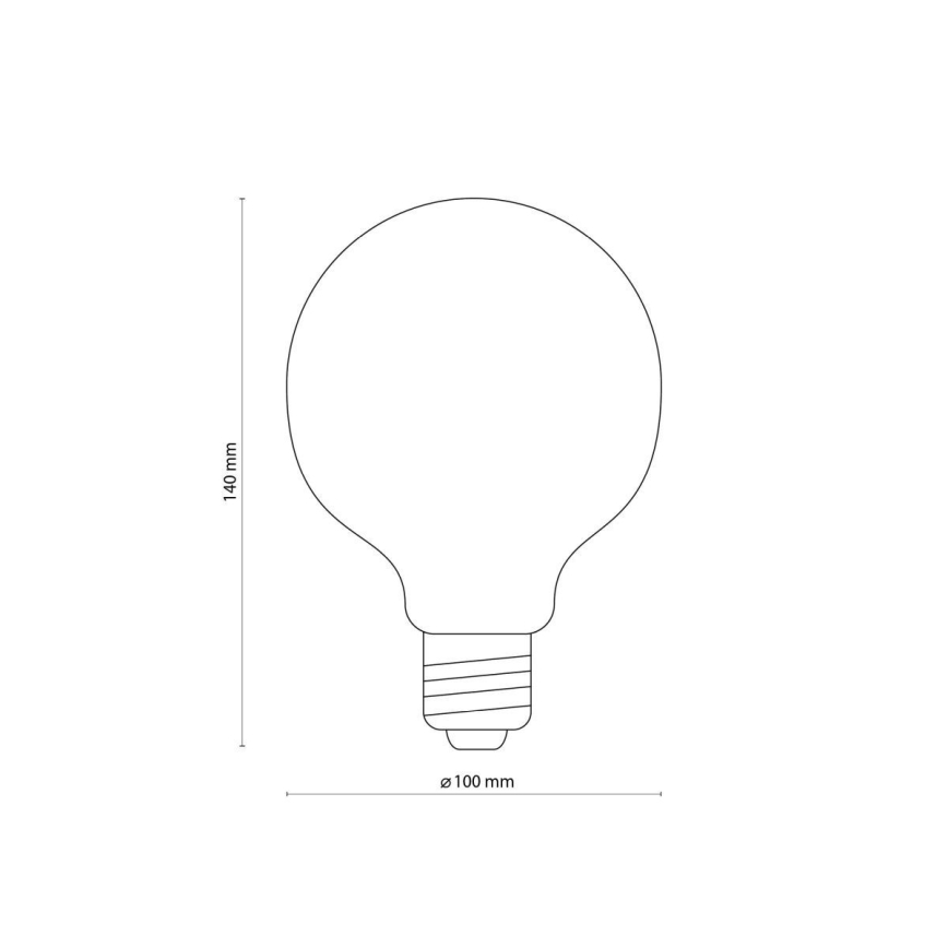 LED Lampe AMBER G95 E27/6,5W/230V 3200K