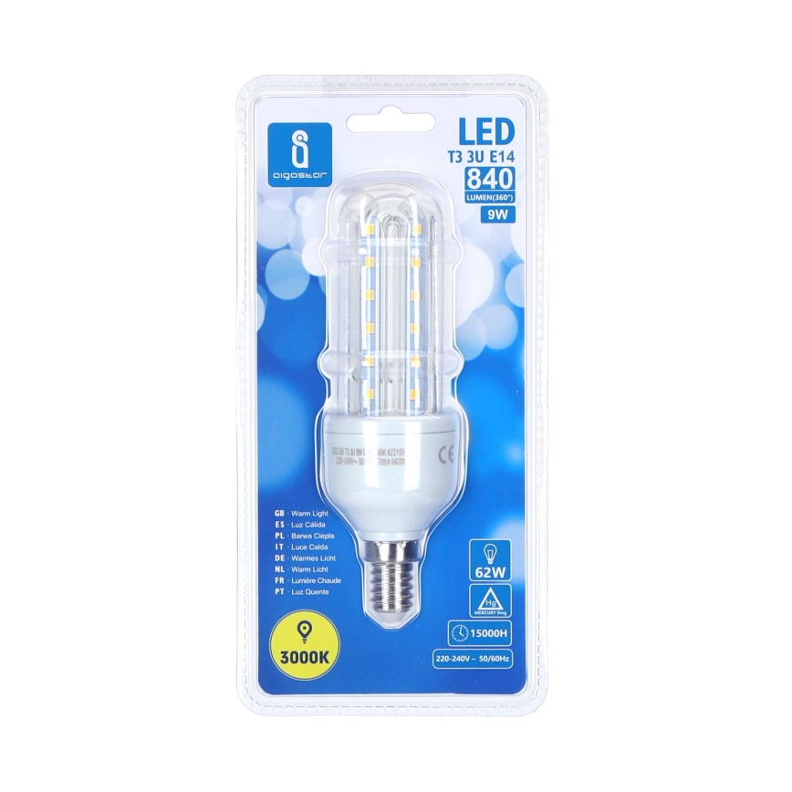 LED-Lampe B5 E14/9W/230V 3000K - Aigostar