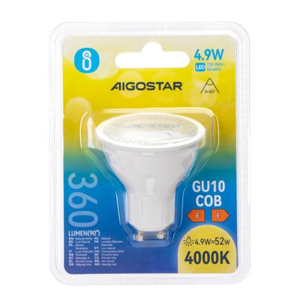 LED-Lampe COB GU10/4,9W/230V 4000K - Aigostar