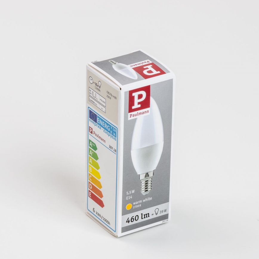 LED-Lampe E14/5,5W/230V 2700K - Paulmann 28718