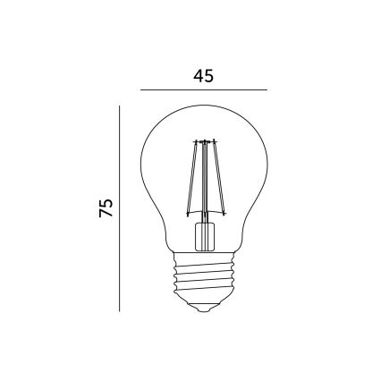 LED-Lampe E27/1,3W/230V 3000K