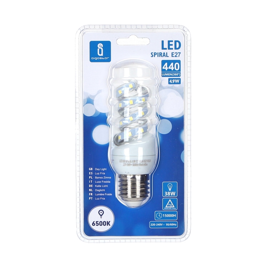 LED-Lampe E27/4,9W/230V 6500K - Aigostar