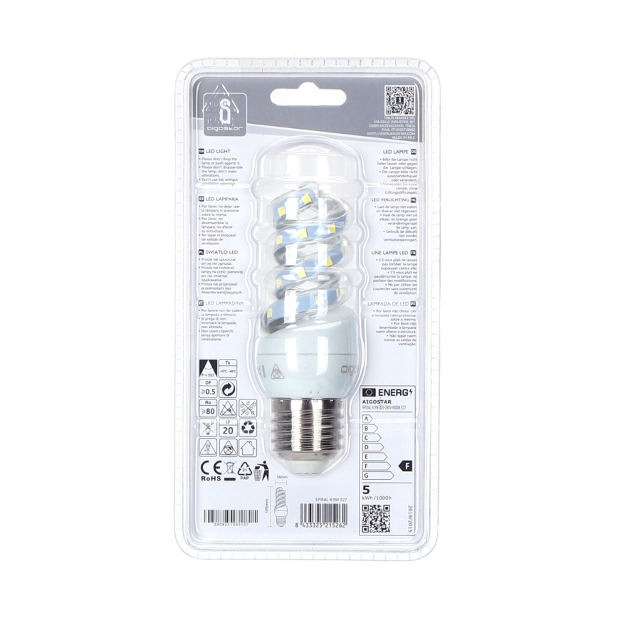 LED-Lampe E27/4,9W/230V 6500K - Aigostar