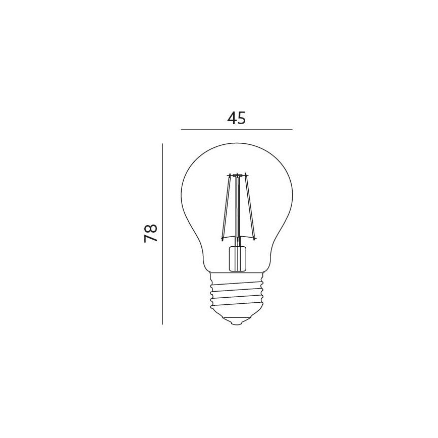 LED-Lampe E27/4W/230V 3000K