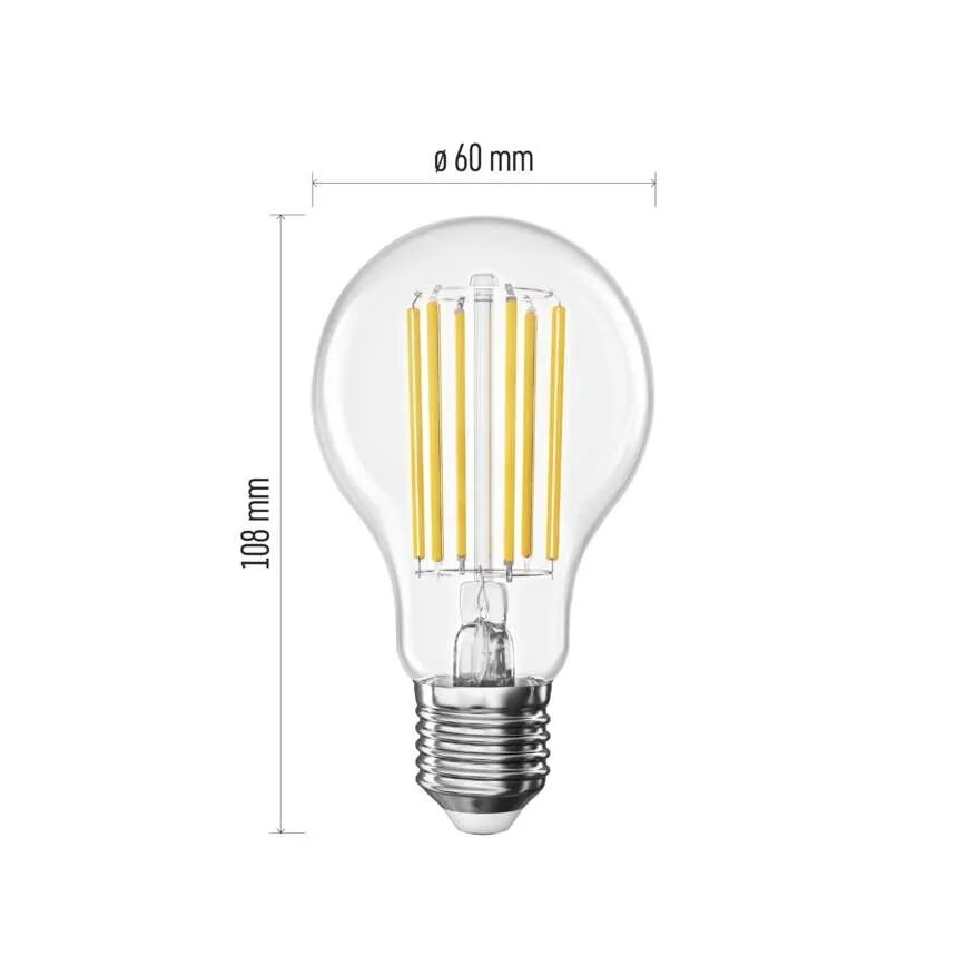 LED-Lampe FILAMENT A60 E27/7,2W/230V 2700K Energieklasse A