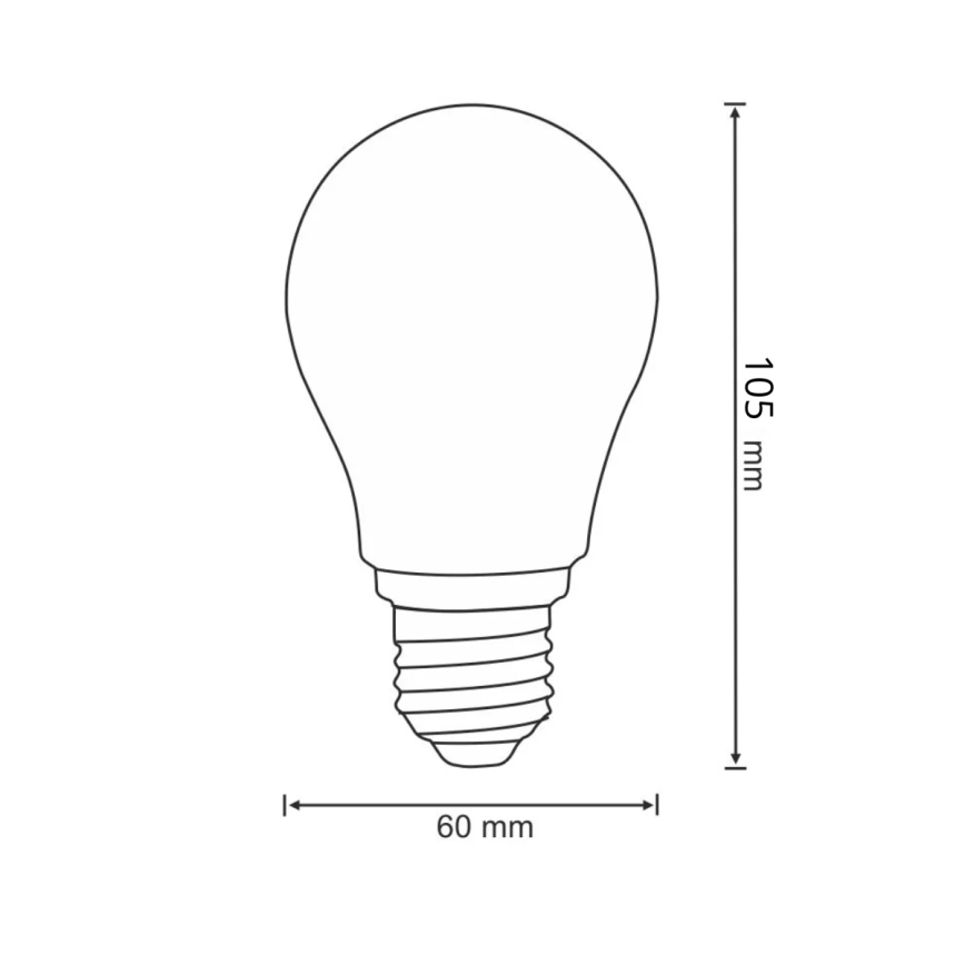 LED-Lampe FILAMENT A60 E27/7W/230V 3000K