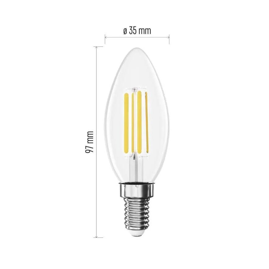 LED-Lampe FILAMENT E14/3,8W/230V 2700K Energieklasse A