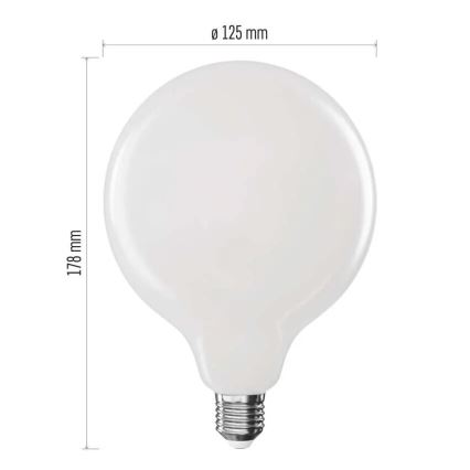 LED-Lampe FILAMENT G125 E27/18W/230V 4000K