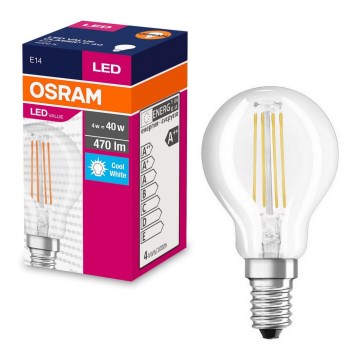 LED-Lampe FILAMENT P40 E14/4W/230V 4000K - Osram