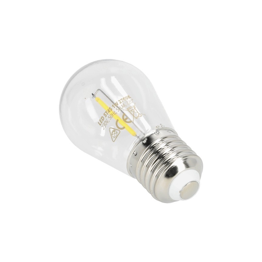 LED-Lampe FILAMENT ST45 E27/1W/230V 2700K