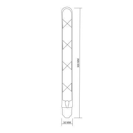 LED-Lampe FILAMENT VINTAGE LED T30 E27/4,5W/230V 2700K