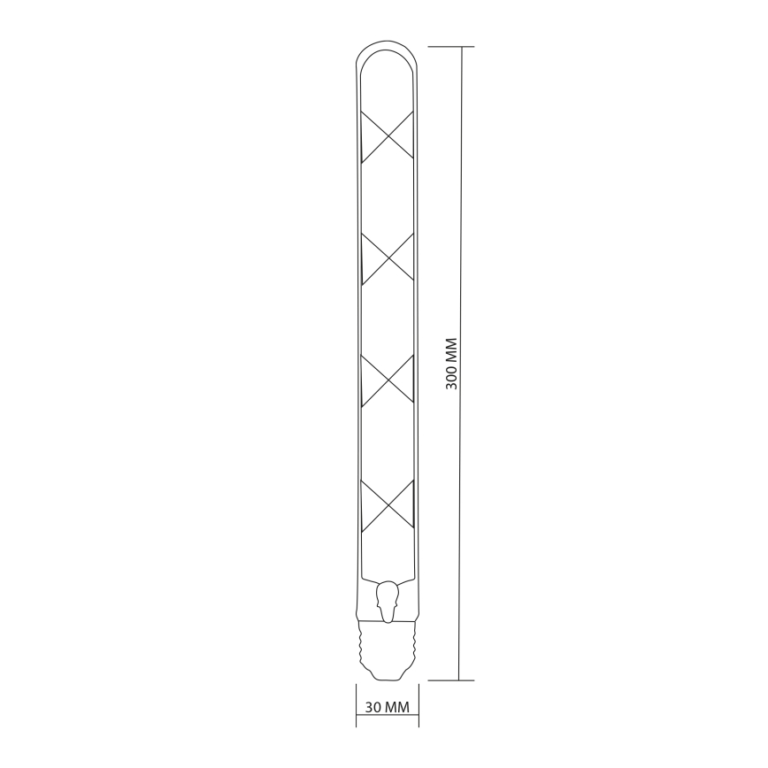 LED-Lampe FILAMENT VINTAGE LED T30 E27/4,5W/230V 2700K
