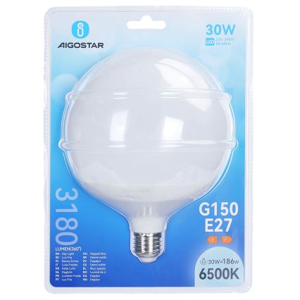 LED-Lampe G150 E27/30W/230V 6500K - Aigostar