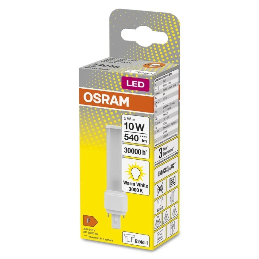 LED-Lampe G24d-1/5W/230V 3000K - Osram