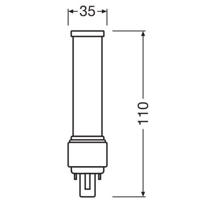 LED-Lampe G24d-1/5W/230V 3000K - Osram