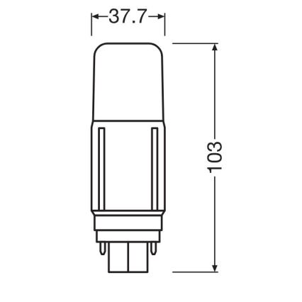 LED-Lampe G24d/5,5W/230V 3000K - Osram